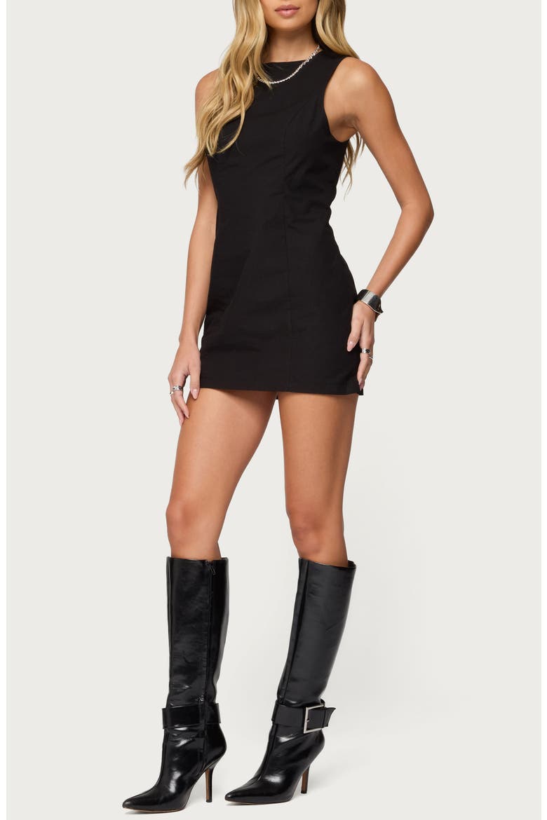 Macee Sleeveless Romper, Main, color, BLACK