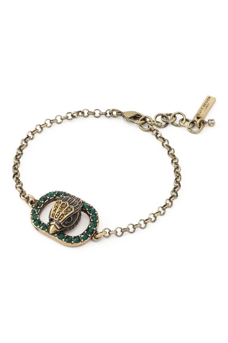 Chelsea Eagle Head Bracelet, Alternate, color, GREEN