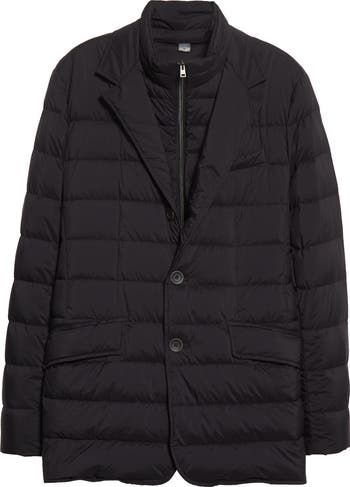 Herno La Giacca Water Resistant Down Blazer with Removable