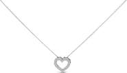 Haus of Brilliance 14K Gold 1/2 Carat Lab Grown Diamond Heart Shape Pendant Necklace