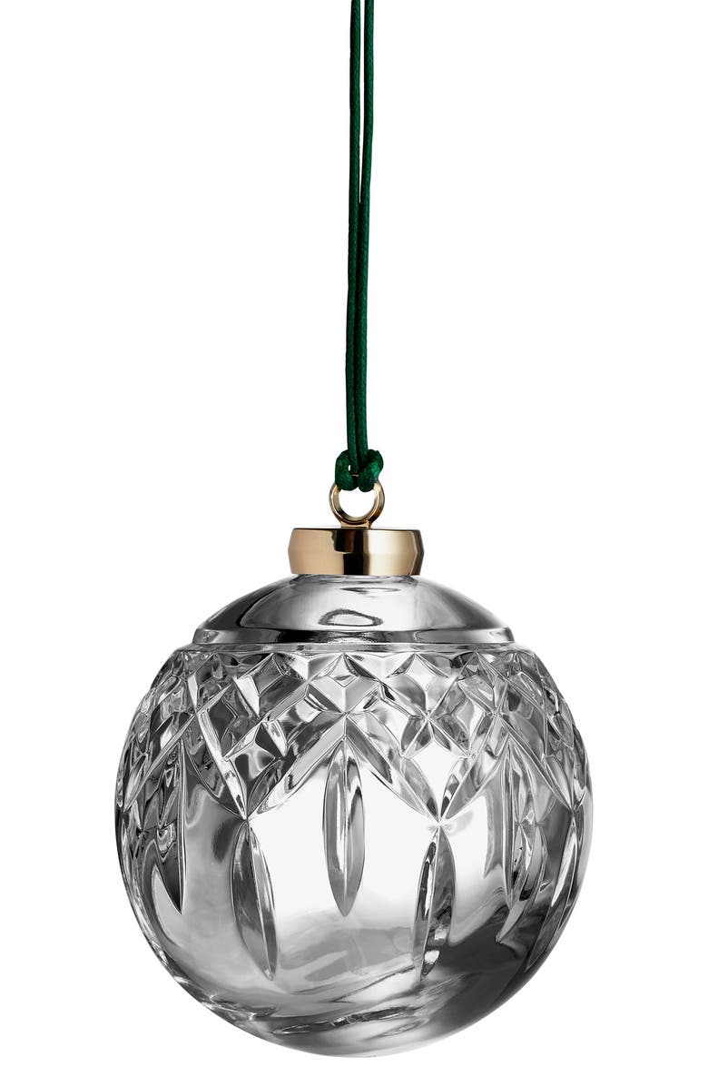 Waterford Lismore Bauble Crystal Ornament, Main, color,
