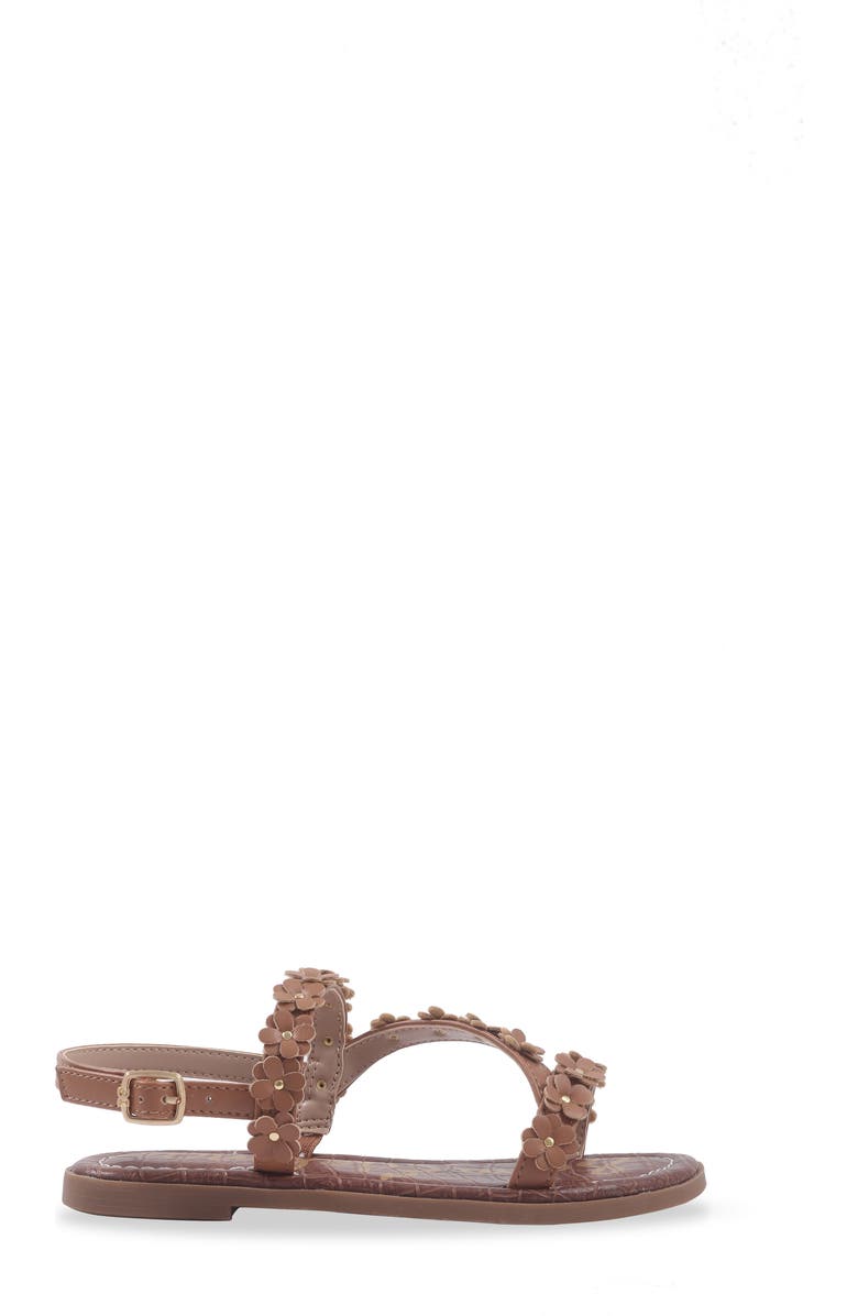 Sam Edelman Kids' Gigi Flower Sandal, Alternate, color, Cognac