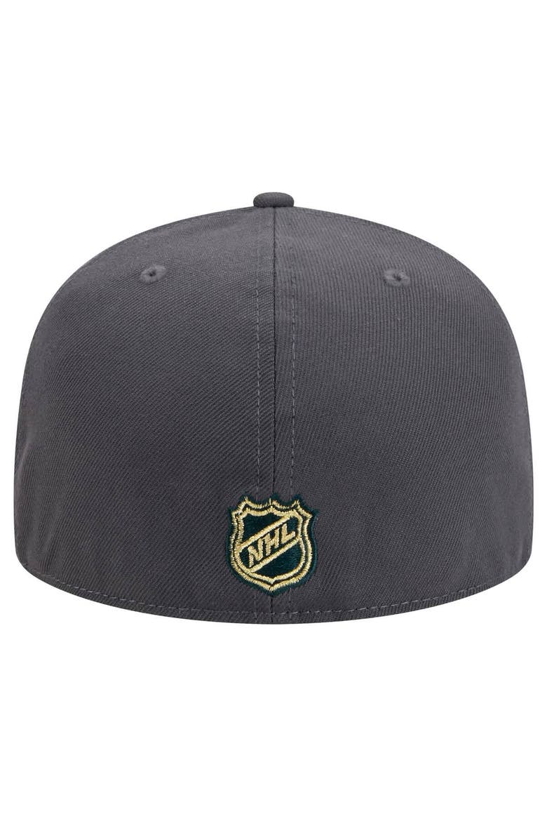 Men's New Era Charcoal Vegas Golden Knights Core 59FIFTY Fitted Hat, Alternate, color, Charcoal