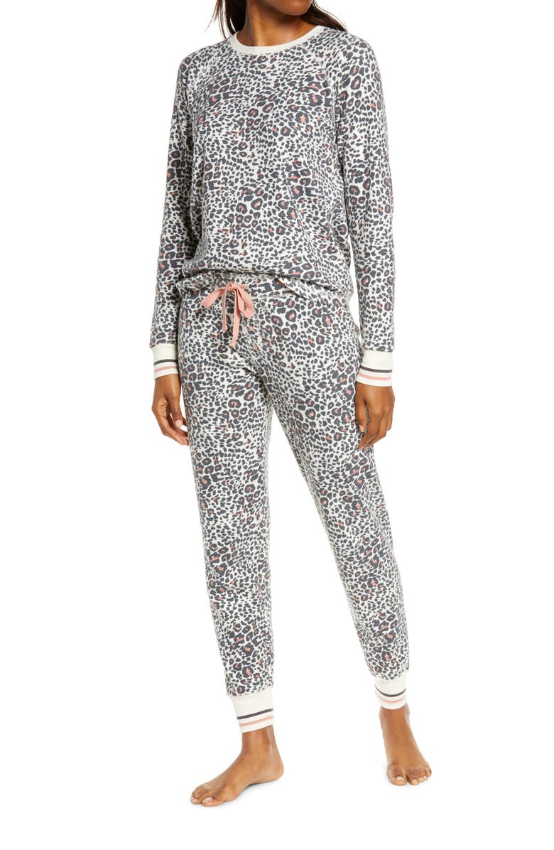 PJ Salvage Thermal Print Pajamas, Main, color, 