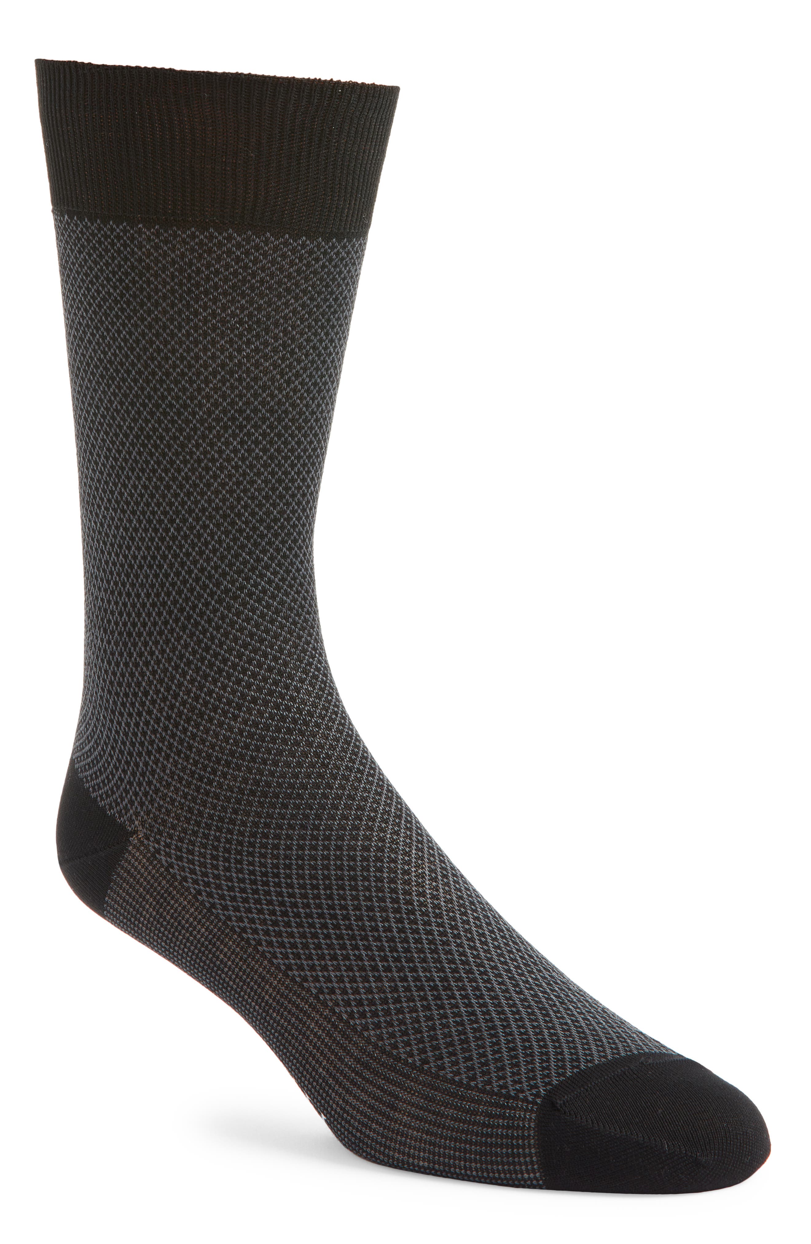Canali Geometric Jacquard Dress Socks