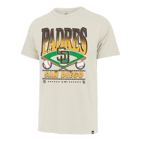Men's '47 Tan San Diego Padres Straight Shot Two Franklin T-Shirt
