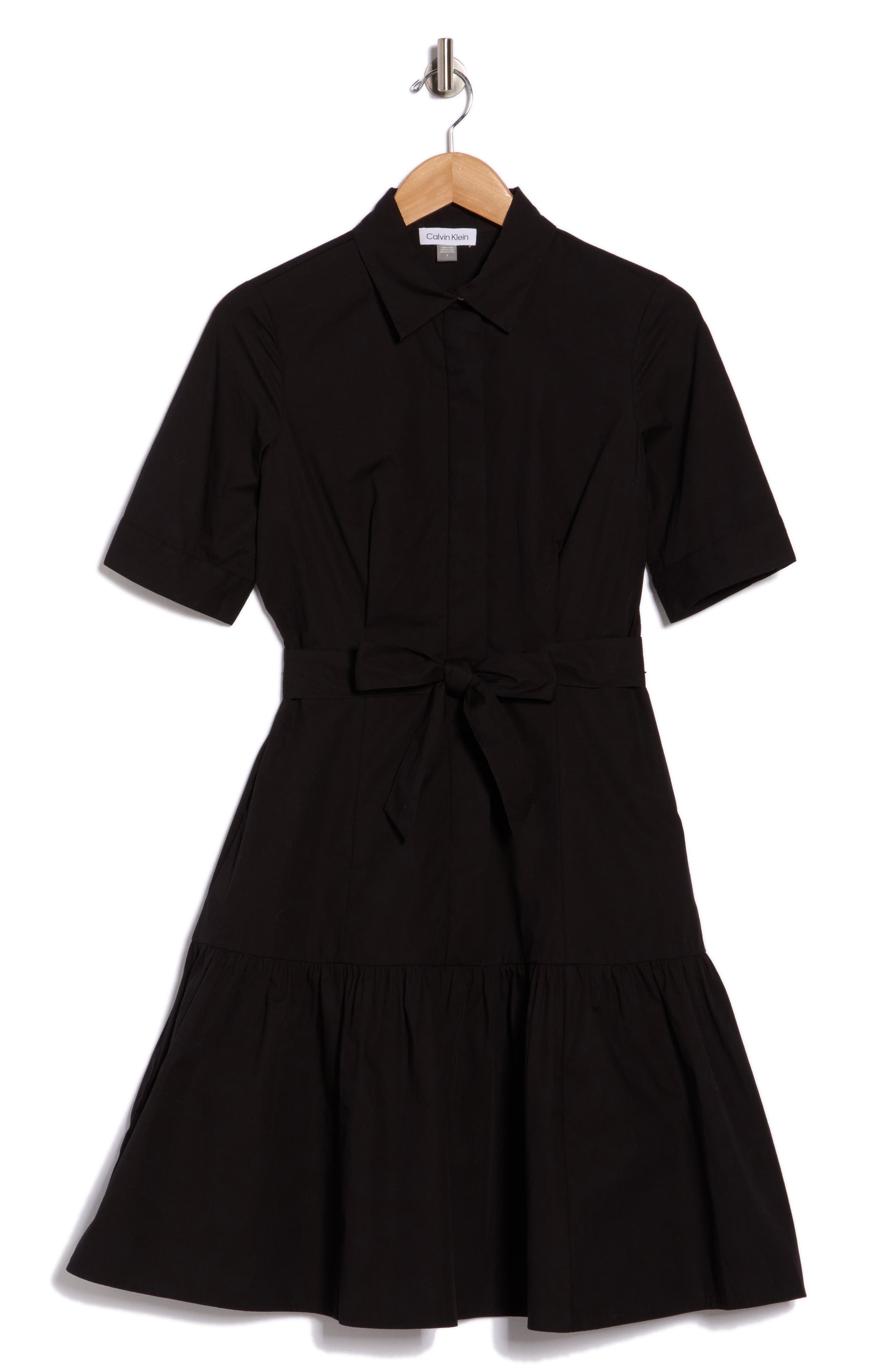 Calvin Klein Short Sleeve Cotton Shirtdress