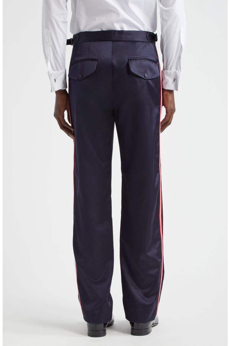 Major League Side Stripe Suiting Trousers, Alternate, color, NAVY