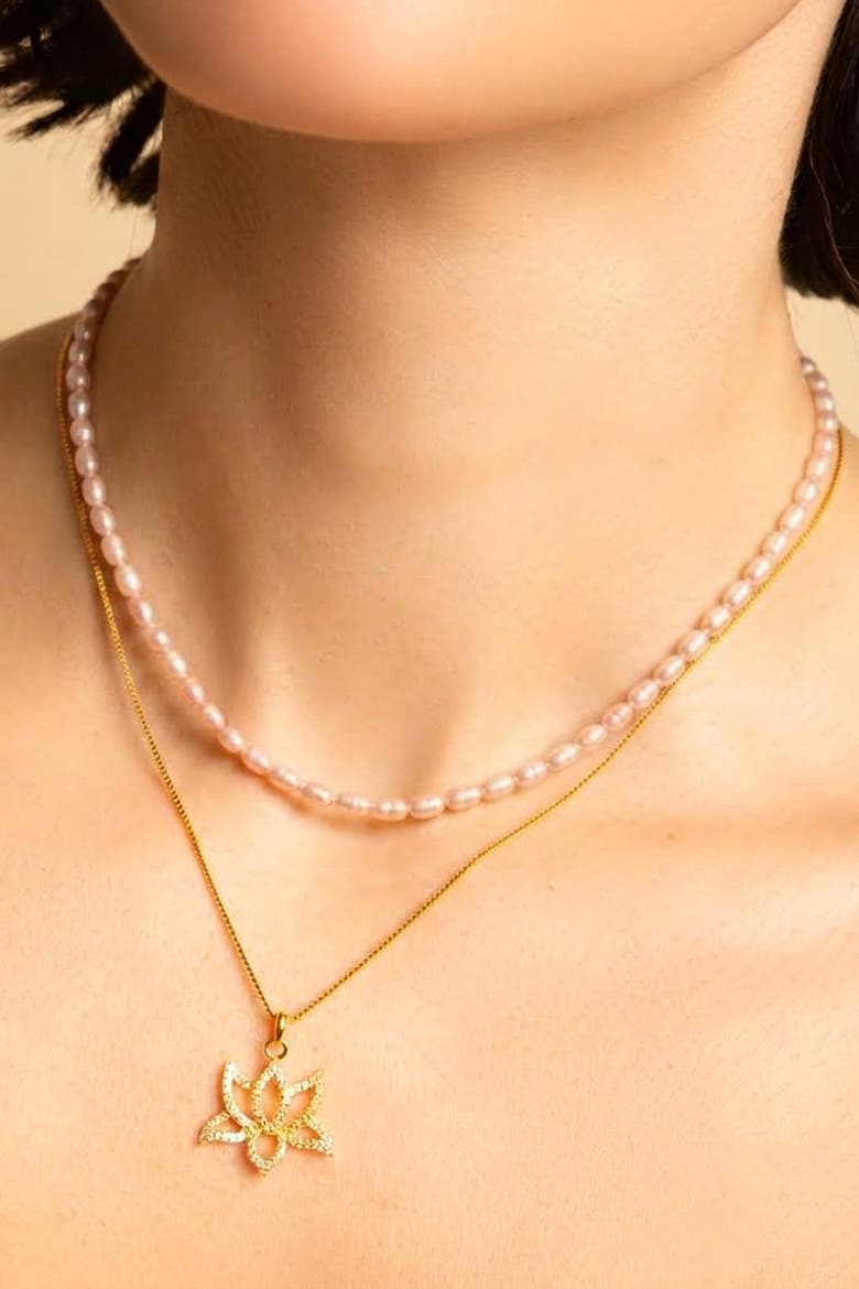 Freshwater Baroque Pearl Choker, Alternate, color, Silver
