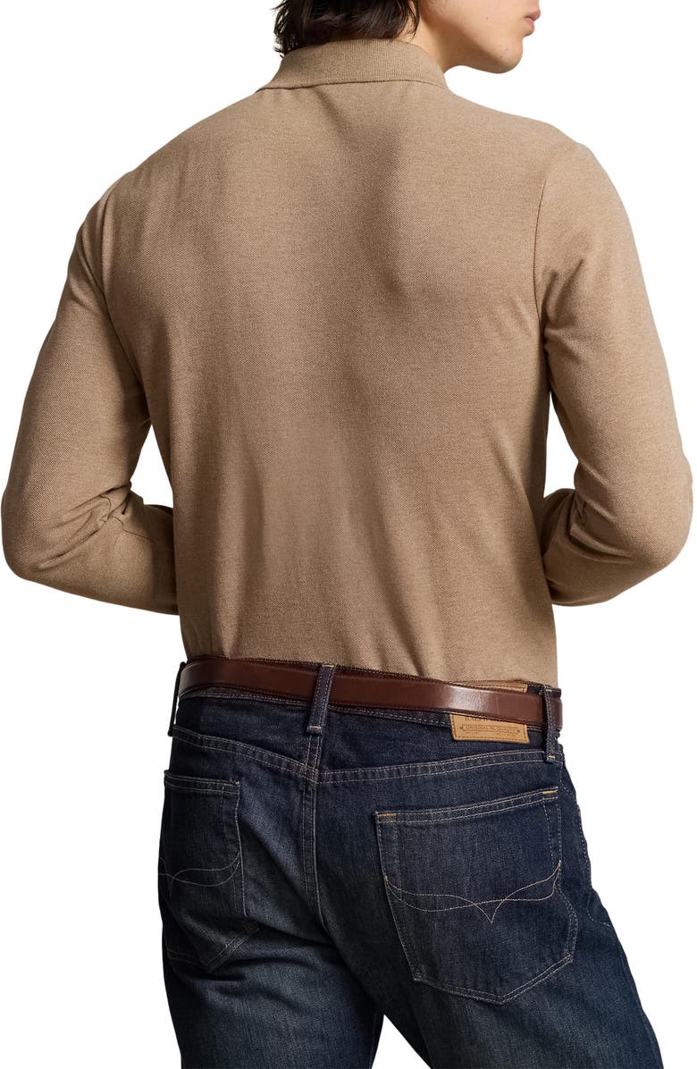 Polo Ralph Lauren Cotton Piqué Long Sleeve Polo, Alternate, color, 
