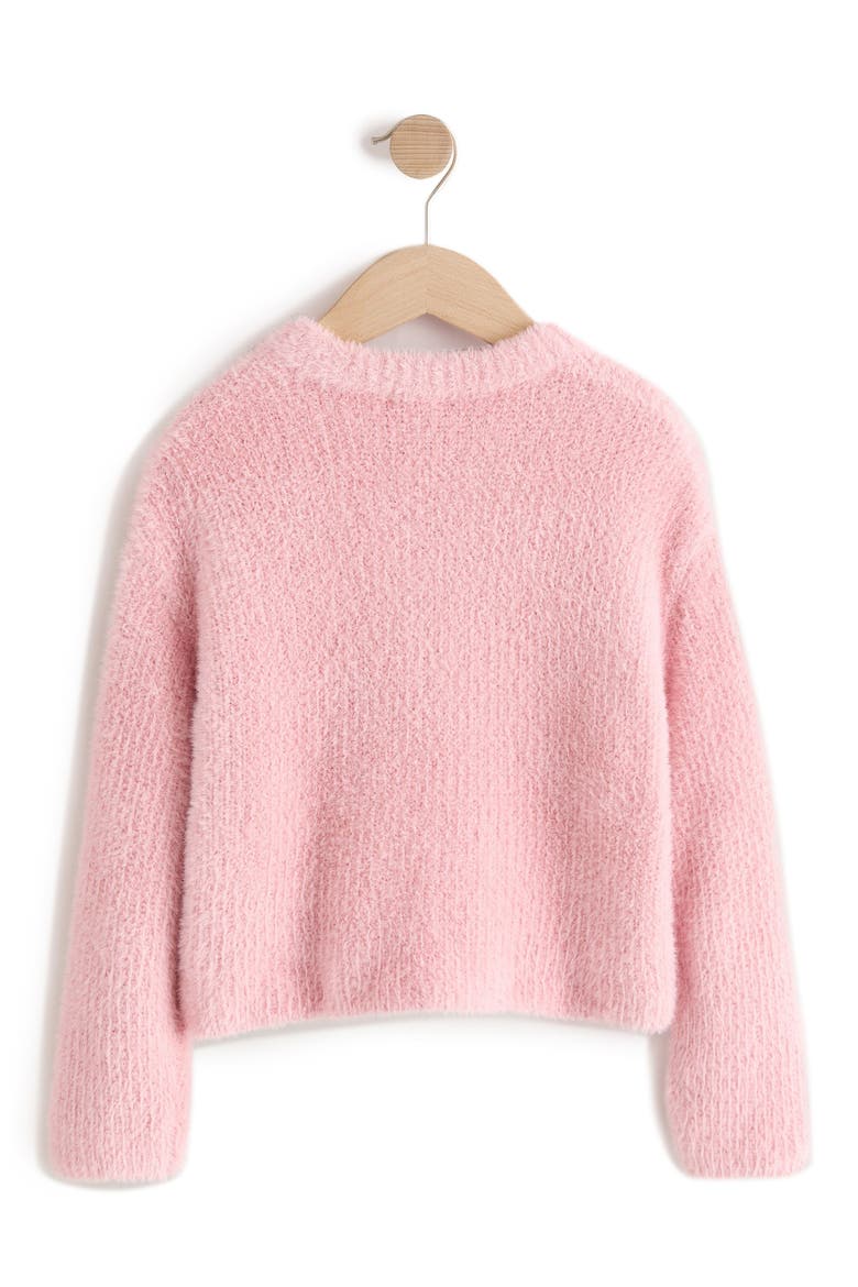 Kids' Eyelash Knit Sweater, Alternate, color, PINK