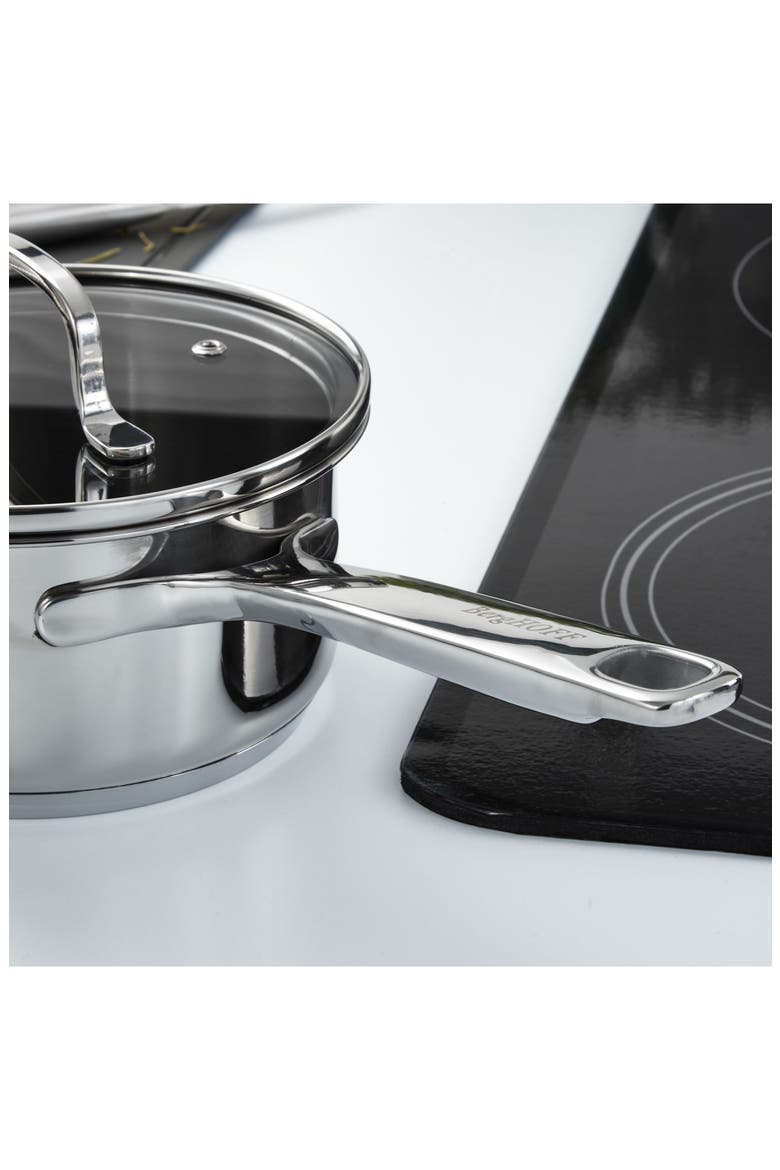 Dina Helix 1.6-Quart Saucepan with Lid, Alternate, color, SILVER