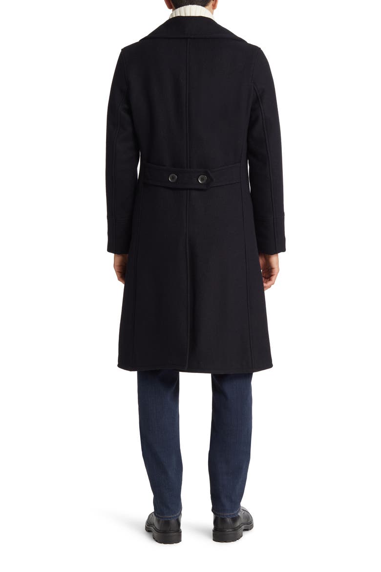 Wool Blend Officer's Coat, Alternate, color, NAVY