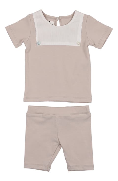 Kids' Bibbed T-Shirt & Pull-On Shorts Set (Baby & Toddler)