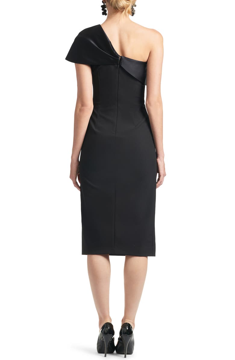 Sachin & Babi Sandra One-Shoulder Bow Sheath Dress, Alternate, color, 