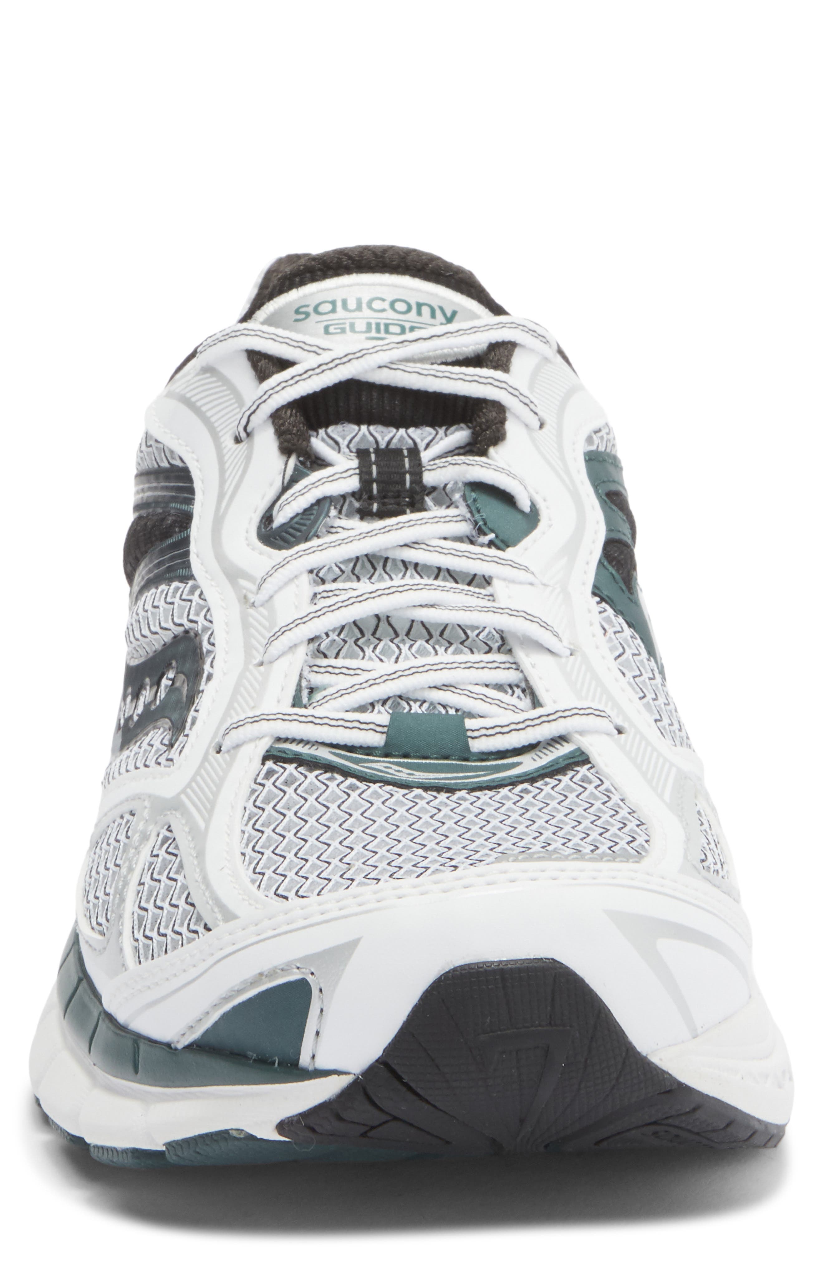 Saucony Gender Inclusive ProGrid Guide 7 Sneaker, Alternate, color, White/ Pine
