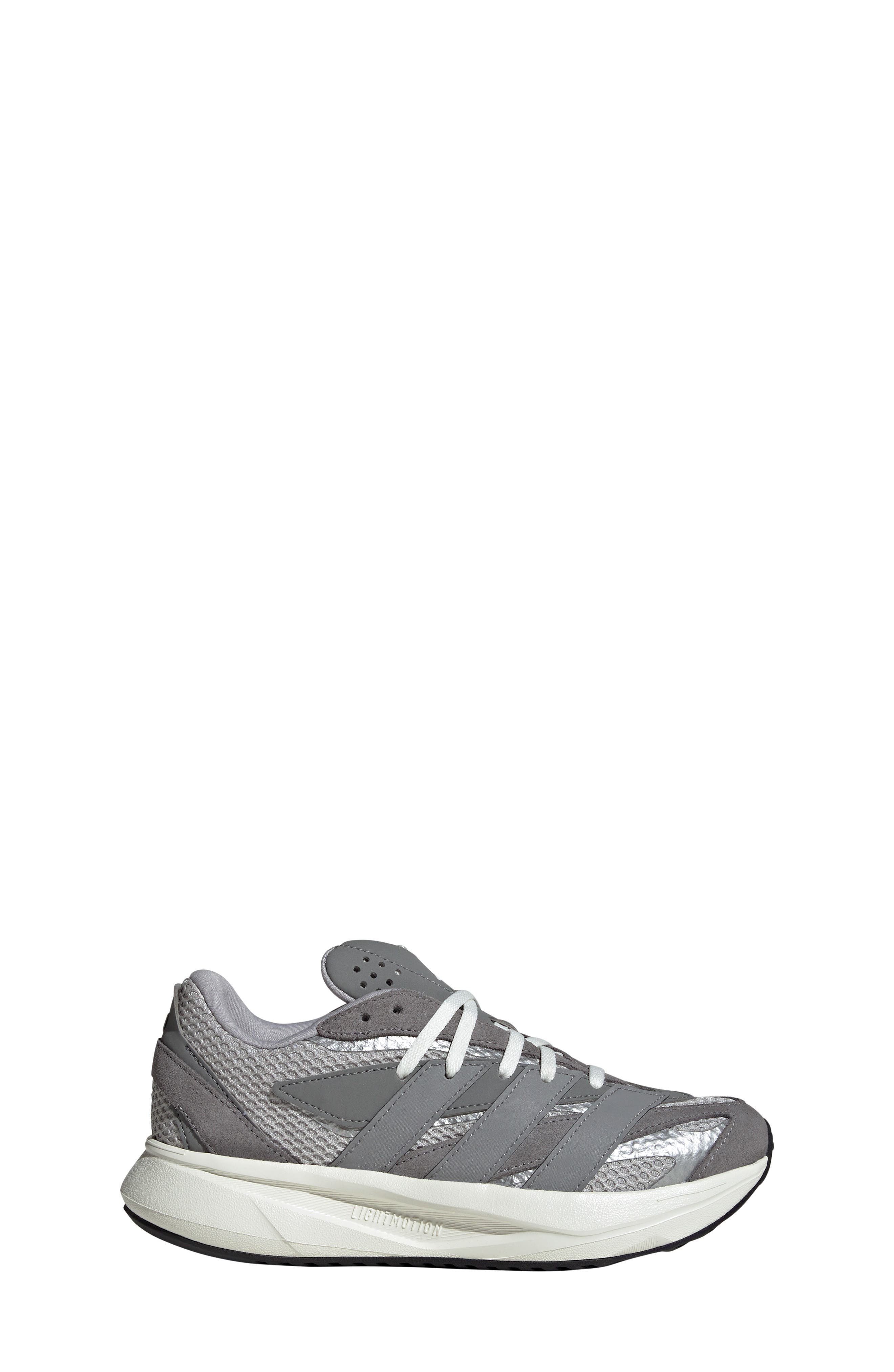 adidas Kids' Lightblaze Sneaker, Alternate, color, Grey/ Grey/ Silver Metallic