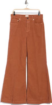 Closed Glow Up High Waist Wide Leg Corduroy Pants