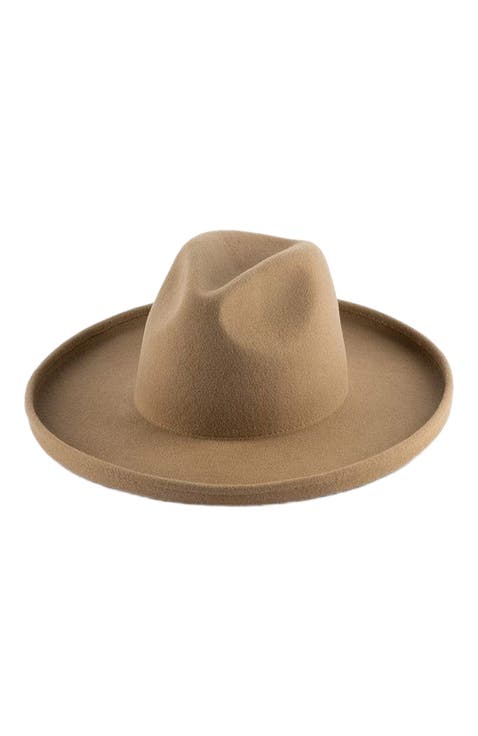 Maude Wide Brim Fedora Hat
