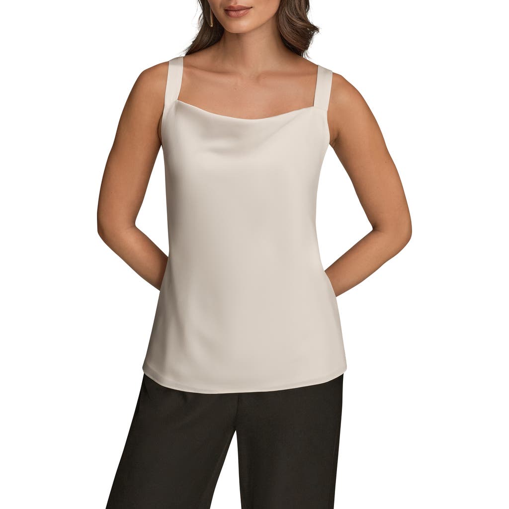 Donna Karan New York Cowl Neck Camisole In Neutral
