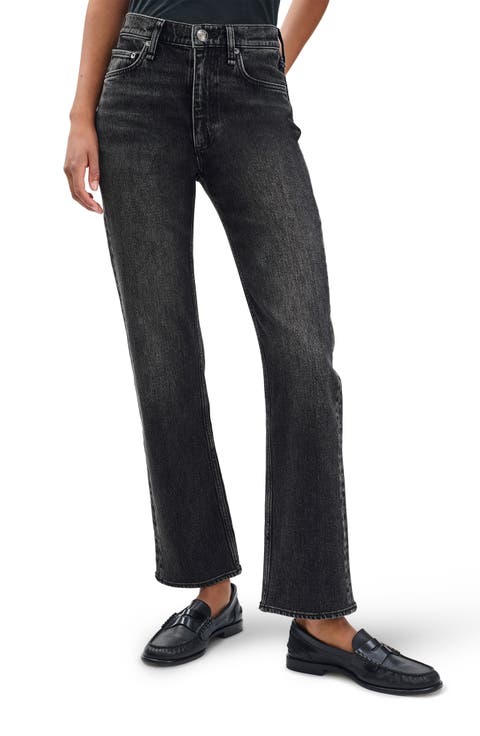 Harlow Mid Rise Ankle Straight Leg Jeans (Cinder)