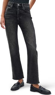 rag & bone Harlow Mid Rise Ankle Straight Leg Jeans