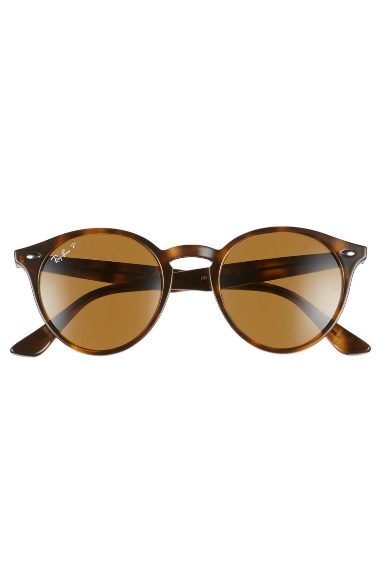 Ray-Ban 49mm Polarized Round Sunglasses, Alternate, color,