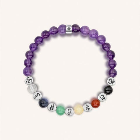 Balanced Spirit - Chakra Amethyst Stone Bracelet
