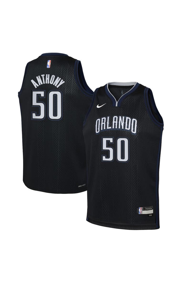 Nike Youth Nike Cole Anthony Black Orlando Magic 2022/23 Swingman Jersey - City Edition, Main, color, 