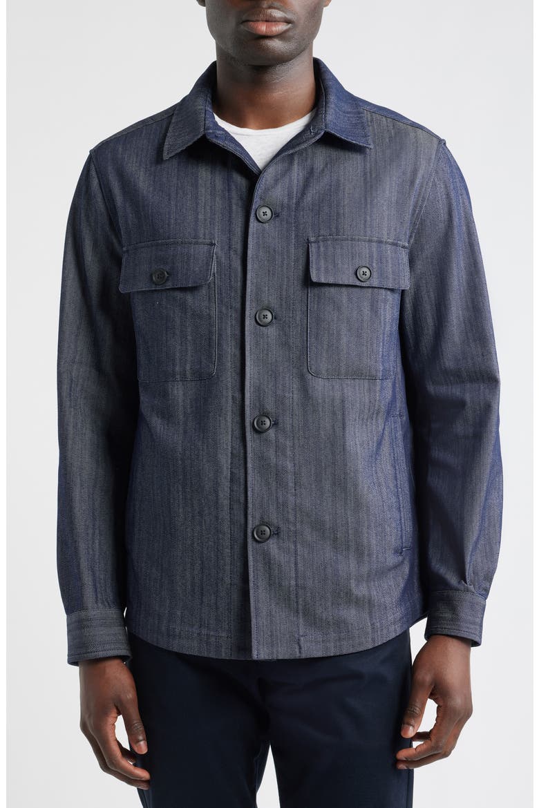 Carper Shirt Jacket, Alternate, color, DARK BLUE