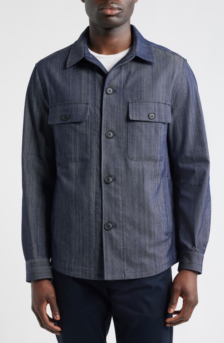 BOSS Carper Shirt Jacket, Alternate, color, Dark Blue