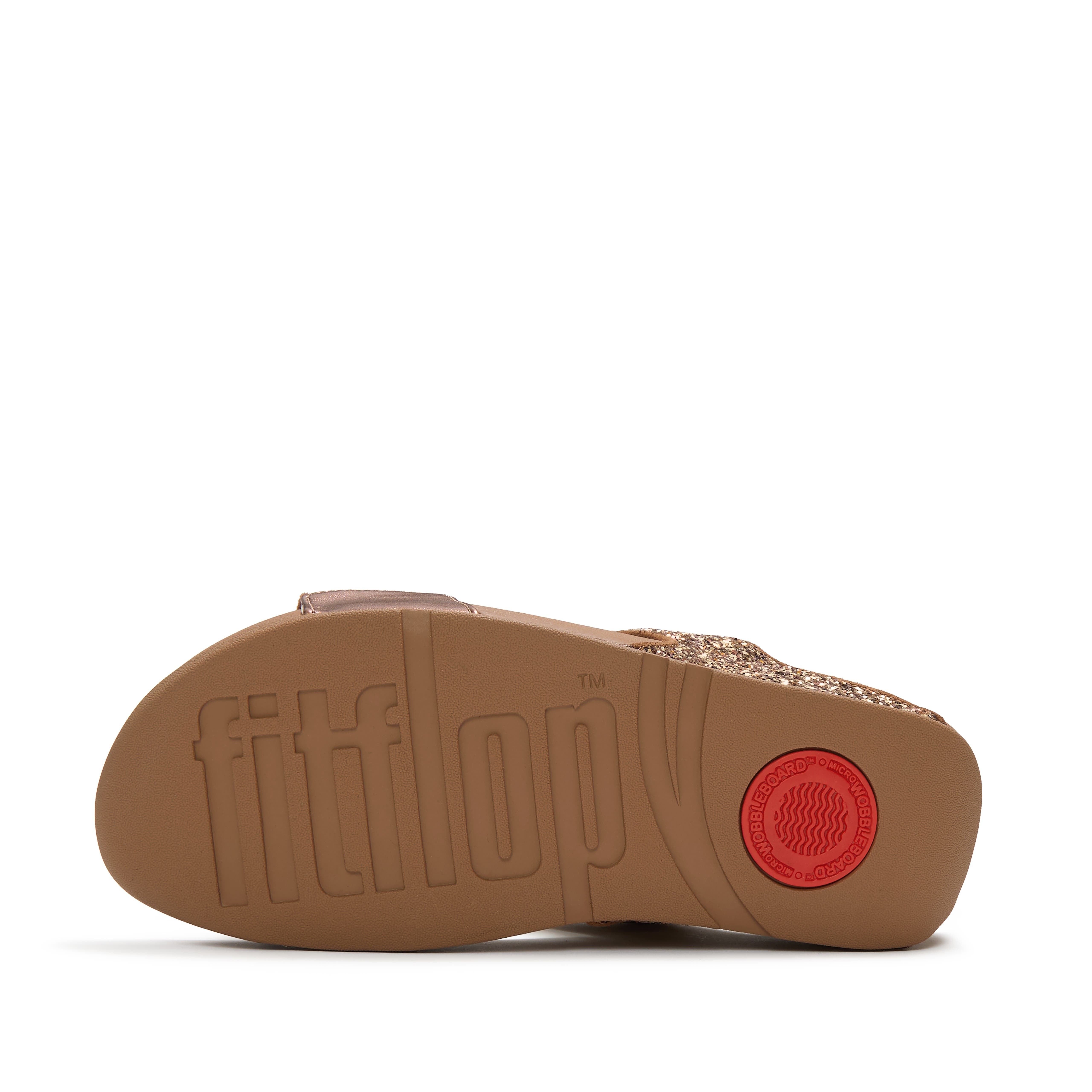 Lulu Multi-Tonal Glitter Slides, Alternate, color, Terracotta Tan