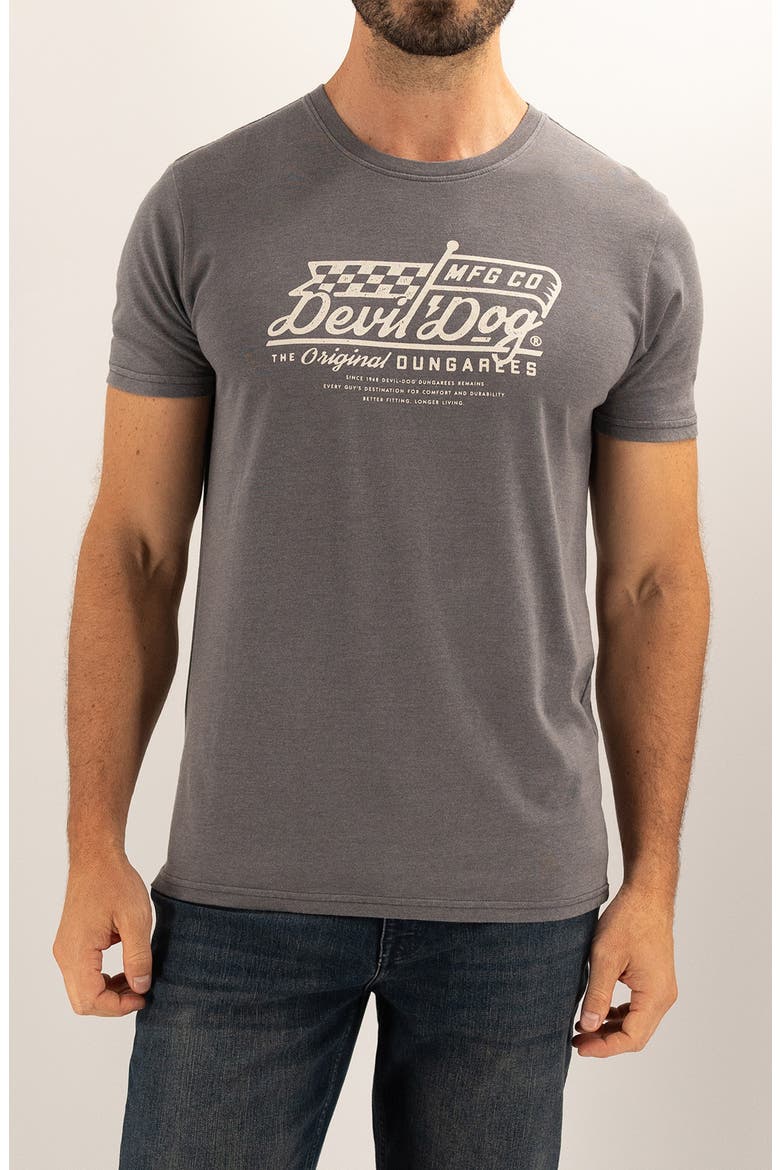 Morph Flag Graphic T-Shirt, Main, color, MED GREY