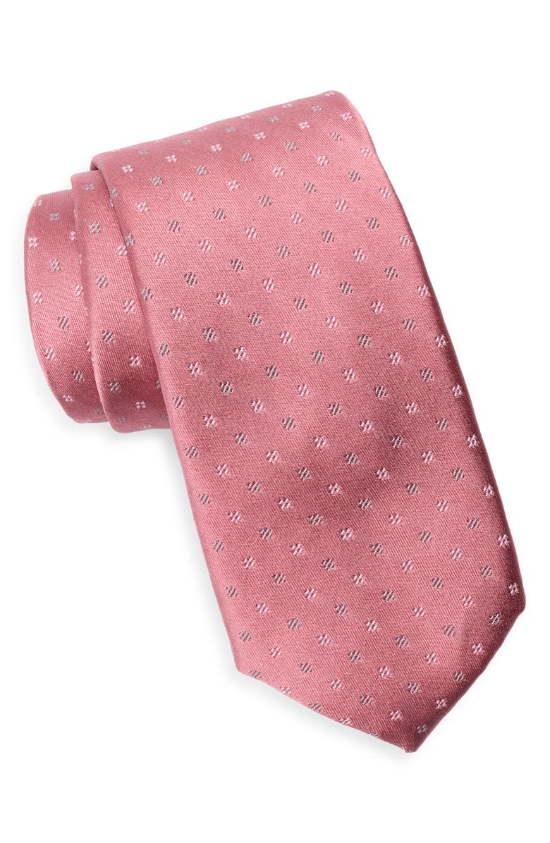 Nordstrom Denham Neat Cotton Tie, Main, color, Pink