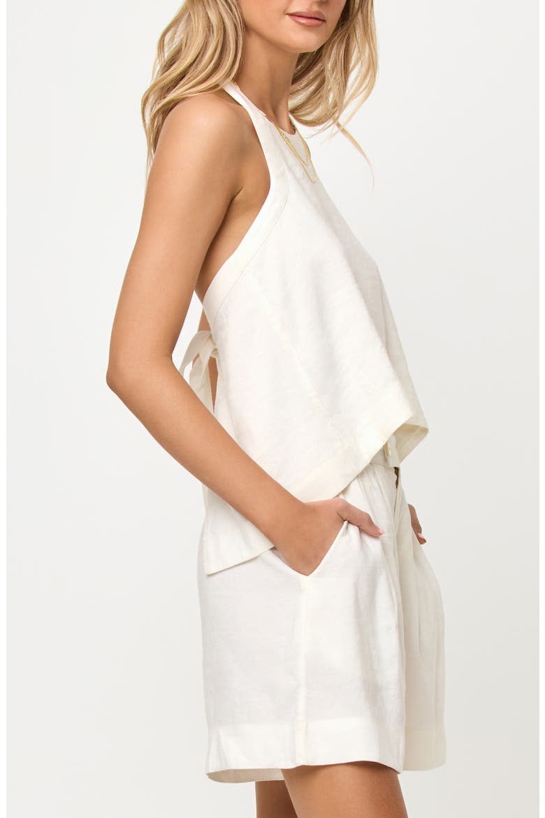 Milly Halter Cover-Up Top, Alternate, color, CREAM