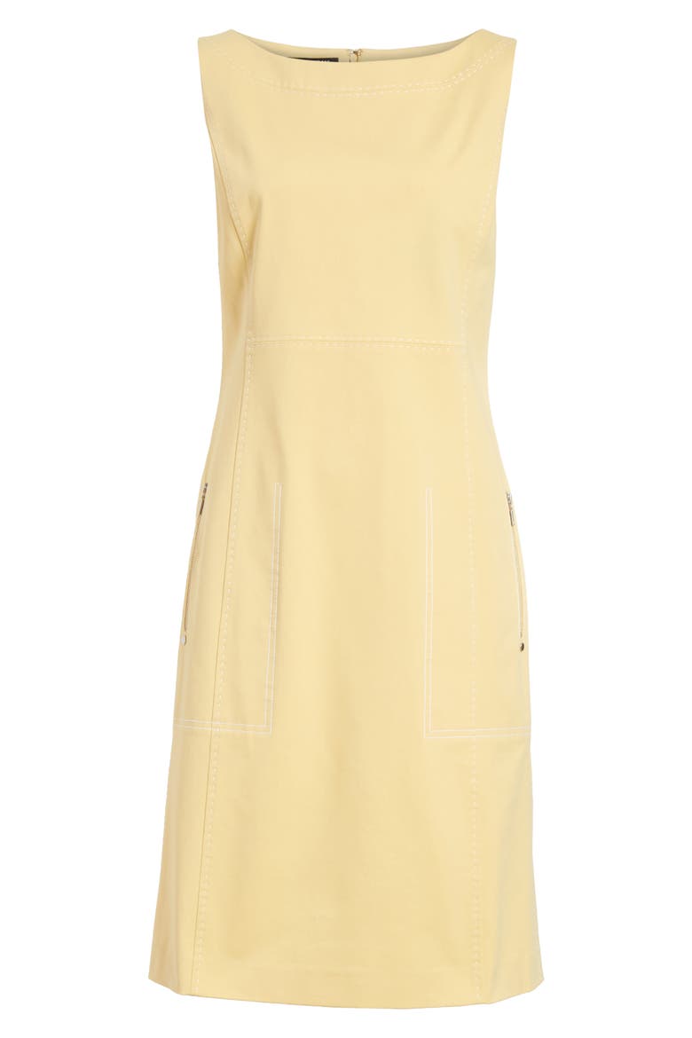 Paxton Sleeveless Sheath Dress, Alternate, color, SIENNA YELLOW