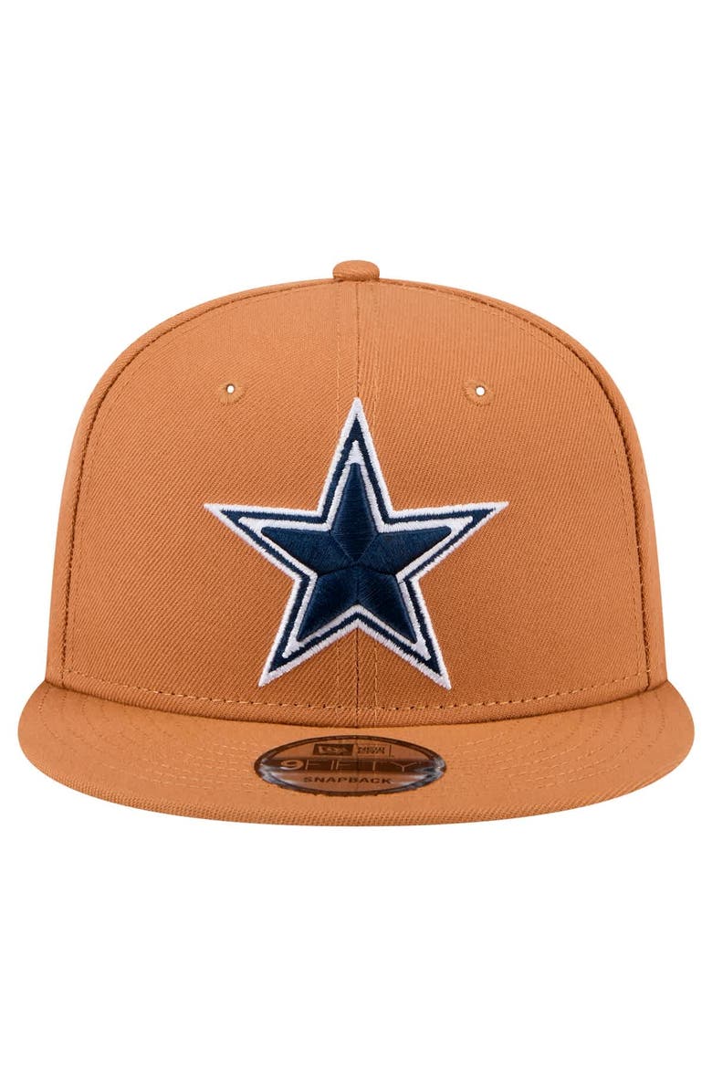 New Era Men's New Era Brown Dallas Cowboys Color Pack Side Patch 9FIFTY Snapback Hat, Alternate, color, Brown