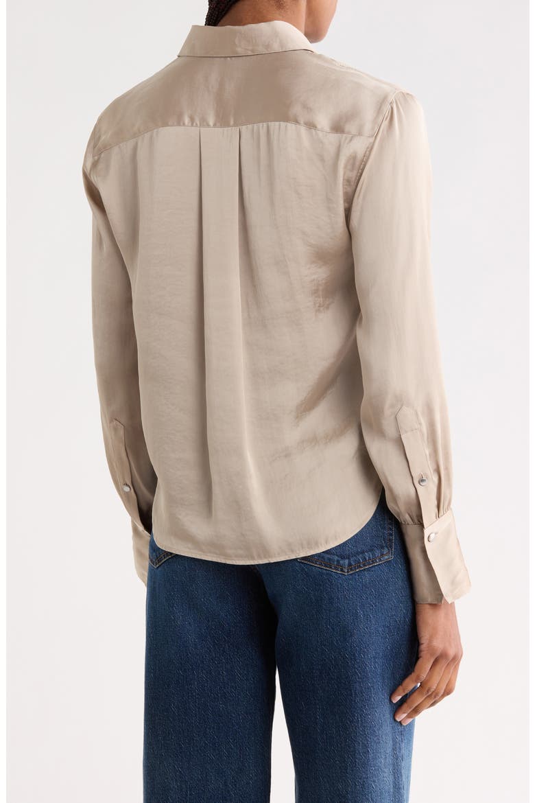 Andre Satin Shirt, Alternate, color, SAND