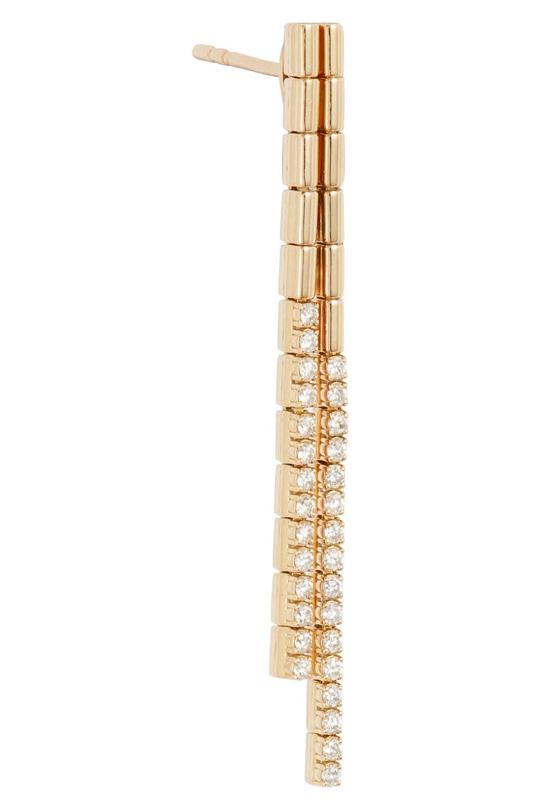 Sherr Diamond Drop Link Earrings (Nordstrom Exclusive), Alternate, color, YELLOW GOLD/ DIAMOND