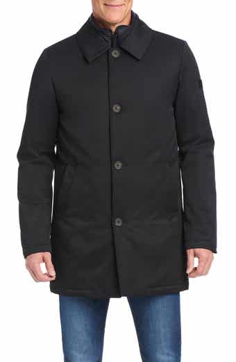 Vince Camuto Rain Tek Coat with Removable Bib