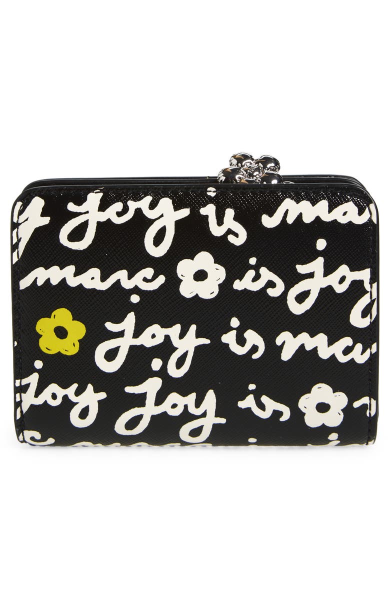 Marc Jacobs The Joy Mini Compact Snapshot Wallet, Alternate, color, Black Multi