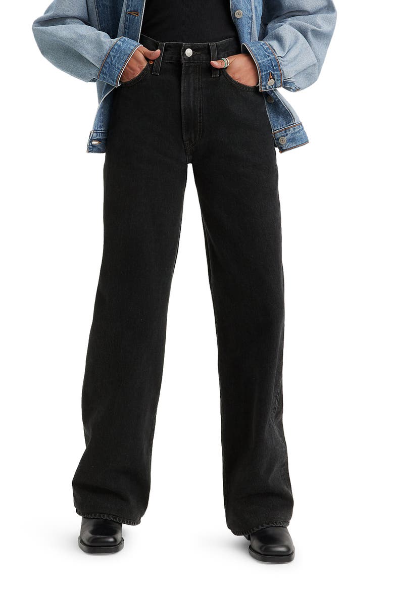 Ribcage High Waist Wide Leg Jeans, Main, color, ROSIE POSIE