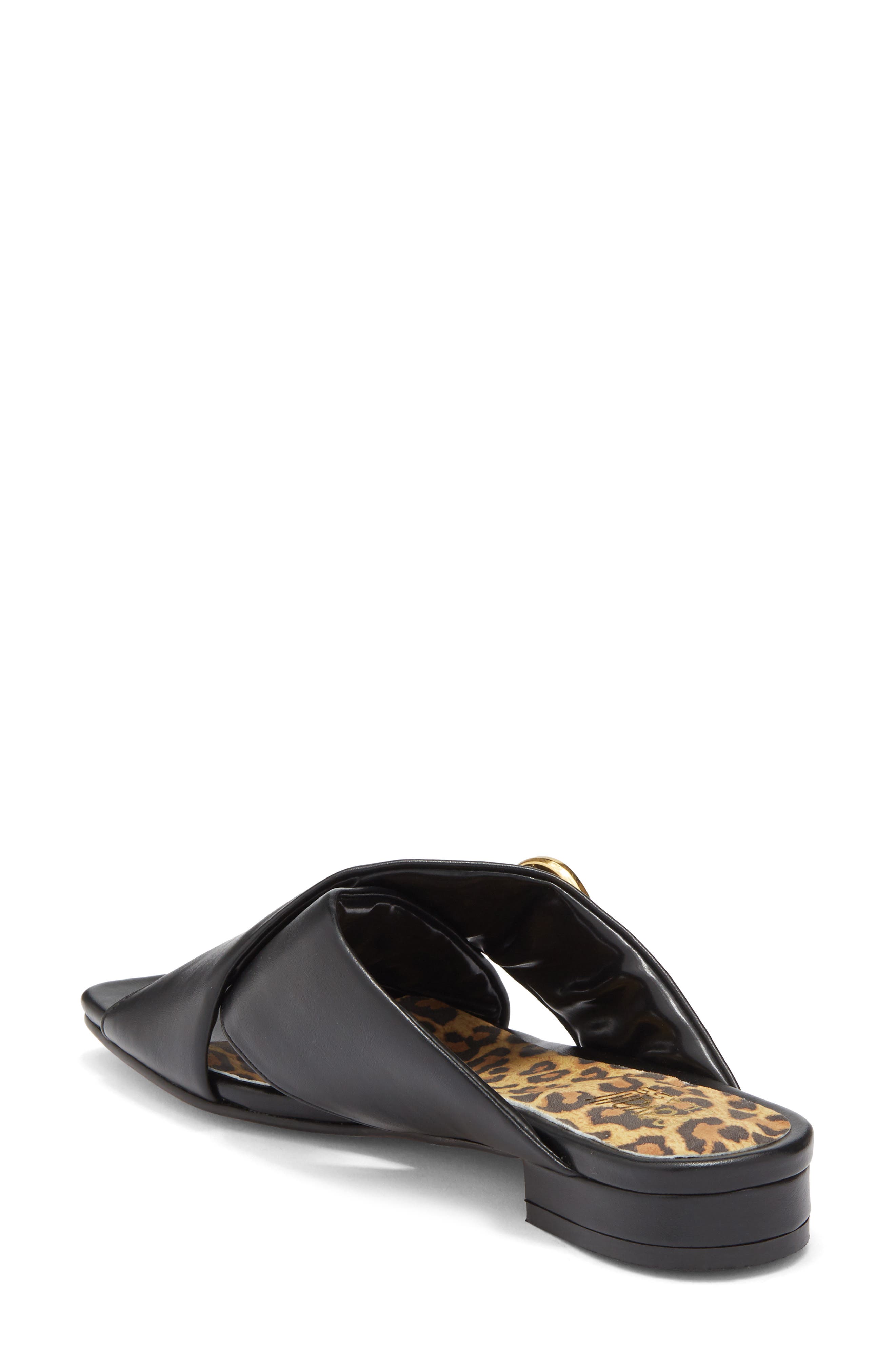 Roberto Cavalli Crisscross Slide Sandal, Alternate, color, Black