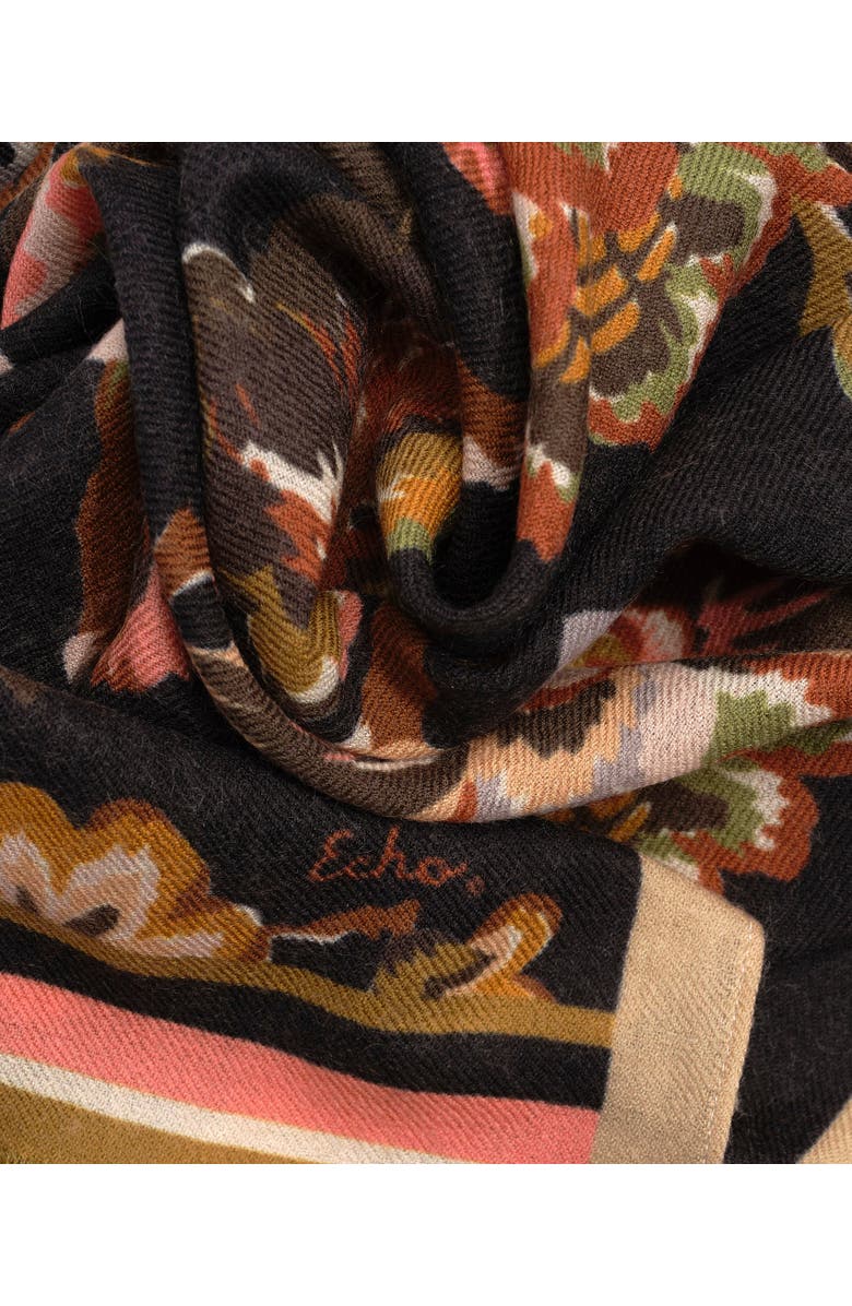 Echo Park Floral Wrap, Alternate, color, Black