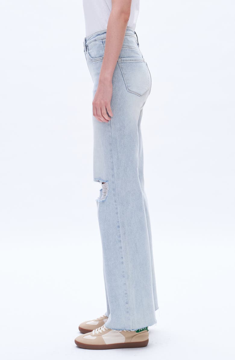 Bayeas High Waist Wide Straight Leg Jeans, Alternate, color, 