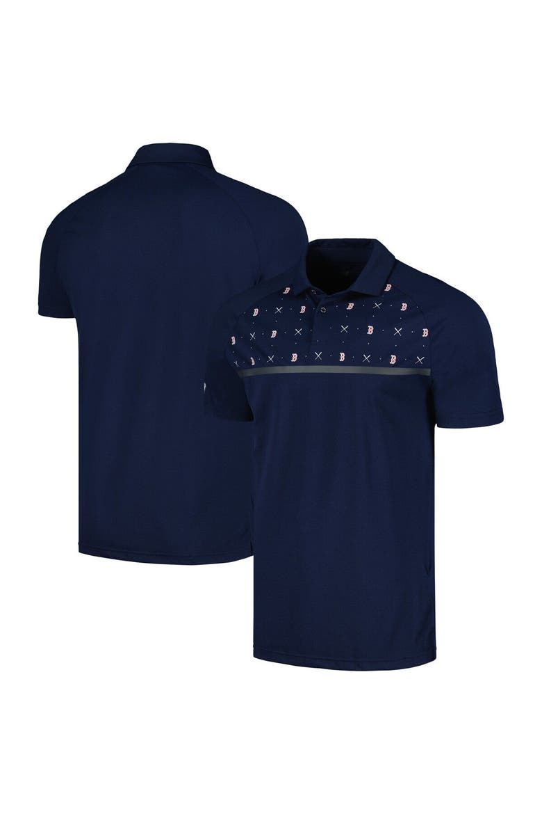 Men's Levelwear Navy Boston Red Sox Sector Batter Up Raglan Polo, Main, color, Navy