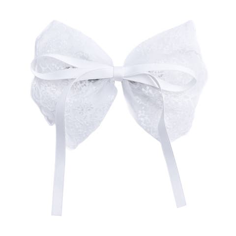 Layered Tulle & Satin Ribbon Hair Clip