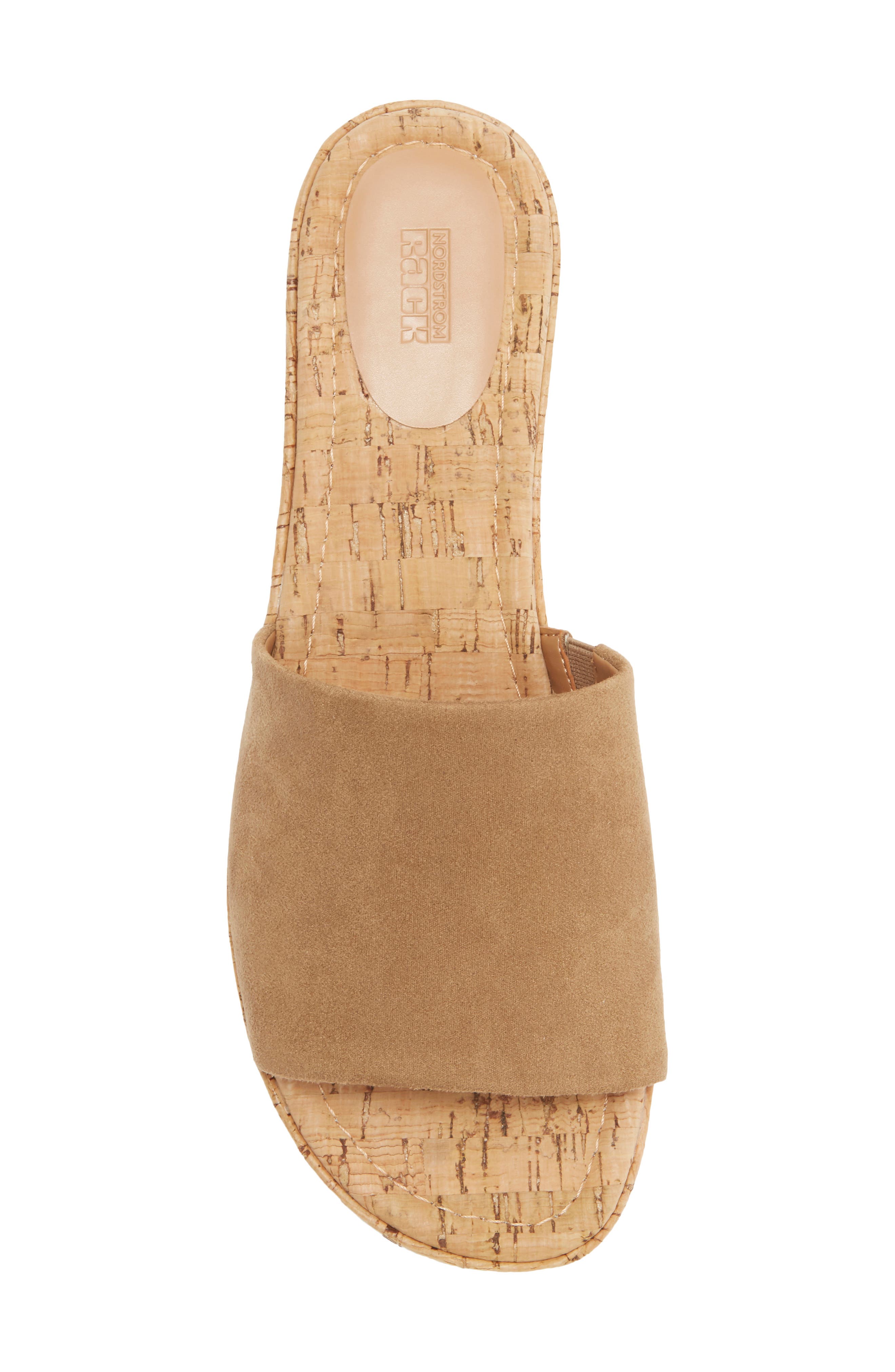 Lizzie Platform Wedge Sandal, Alternate, color, TAN LIGHT