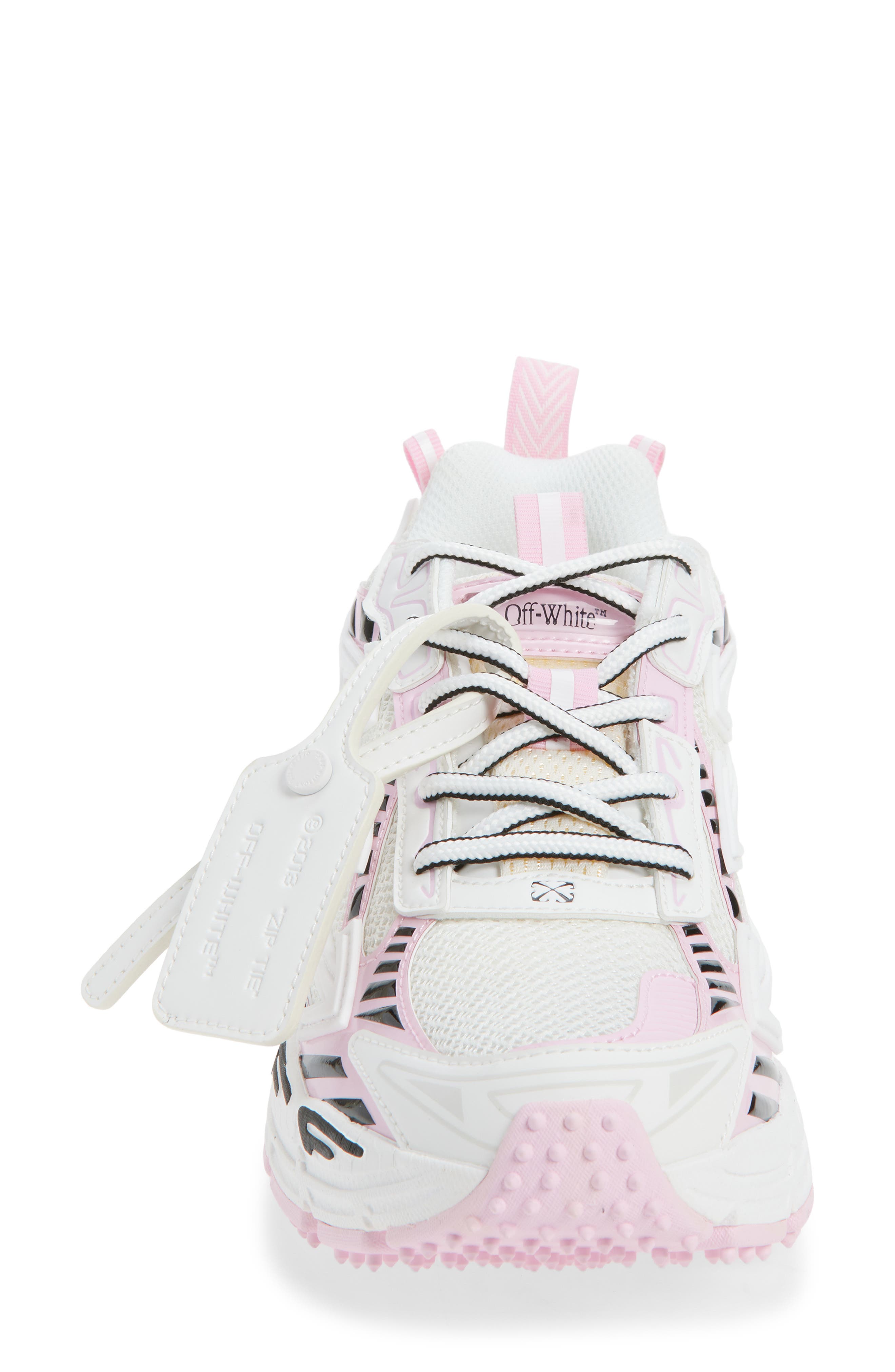 Off-White Be Right Back Sneaker, Alternate, color, White - Soft Pink