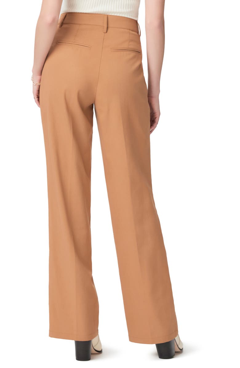 PAIGE Merano Pleated Straight Leg Pants, Alternate, color, Golden Tan